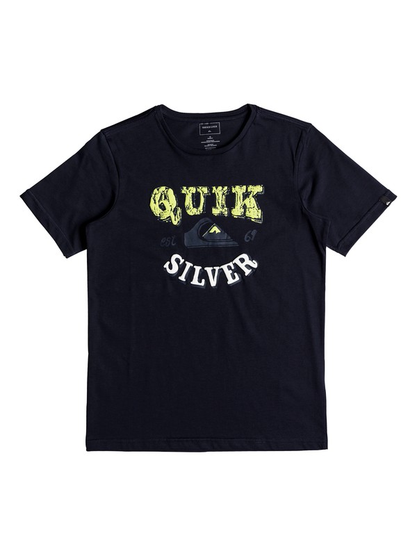 quiksilver, Classic Pahu Pia - T Shirt col rond pour Garçon 8-16 ans, NAVY BLAZER (byj0) 0 Classic Pahu Pia - T Shirt col rond pour Garçon 8-16 ans Bleu EQBZT03679 Quiksilver