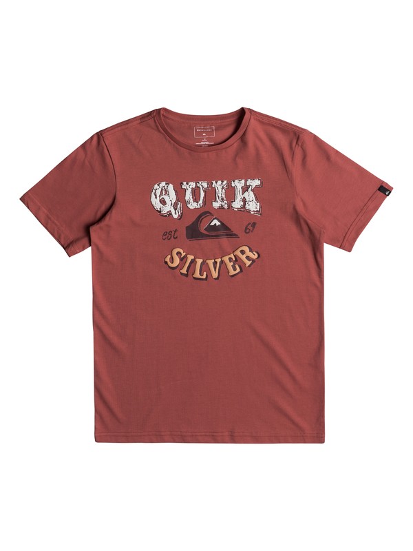 quiksilver, Classic Pahu Pia - T-Shirt for Boys 8-16, MINERAL RED (mmz0) 0 Classic Pahu Pia - T-Shirt for Boys 8-16 Pink EQBZT03679 Quiksilver