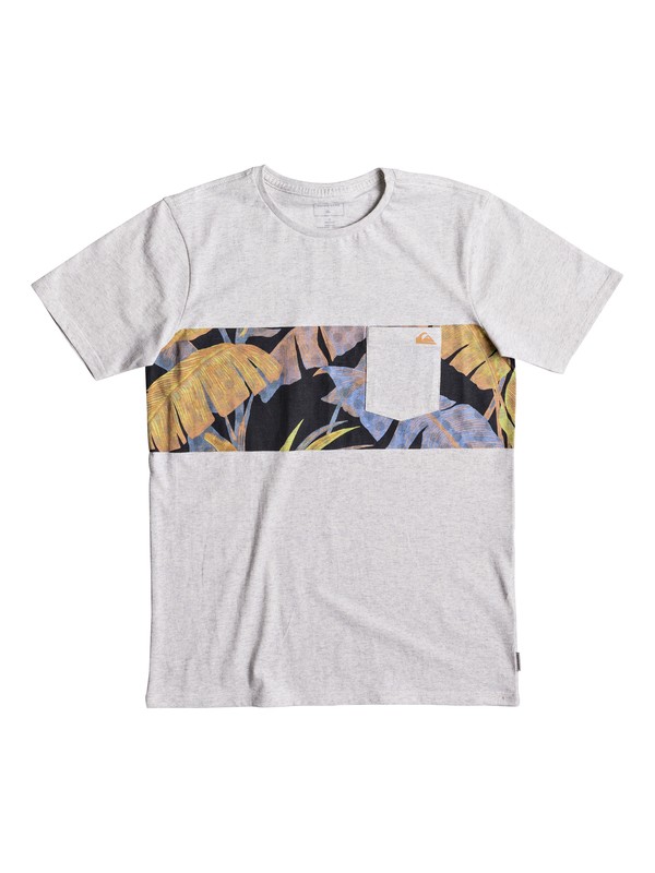 quiksilver, City Vibes - T Shirt col rond pour Garçon 8-16 ans, SNOW WHITE HEATHER (wbkh) 0 City Vibes - T Shirt col rond pour Garçon 8-16 ans EQBZT03701 Quiksilver