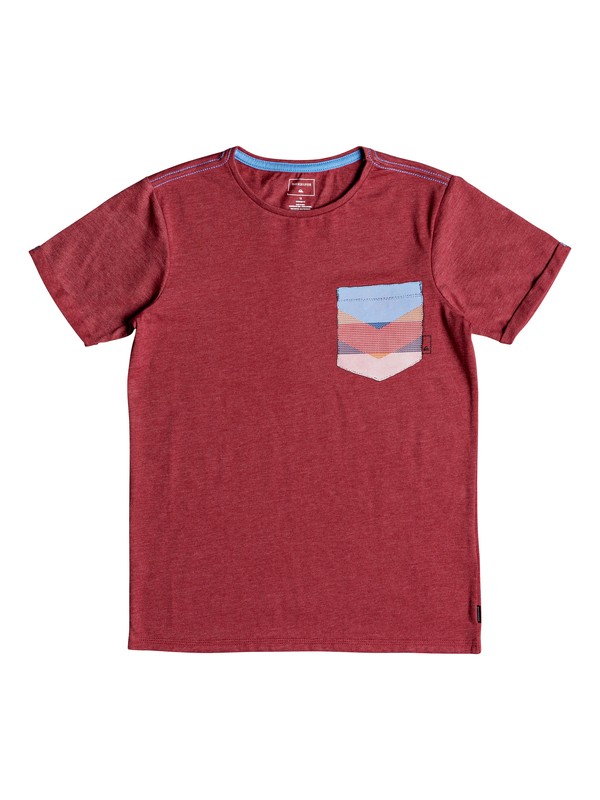 quiksilver, Stay - T-Shirt voor Jongens 8-16, GARNET HEATHER (rqkh) 0 Stay - T-Shirt voor Jongens 8-16 Red EQBZT03776 Quiksilver