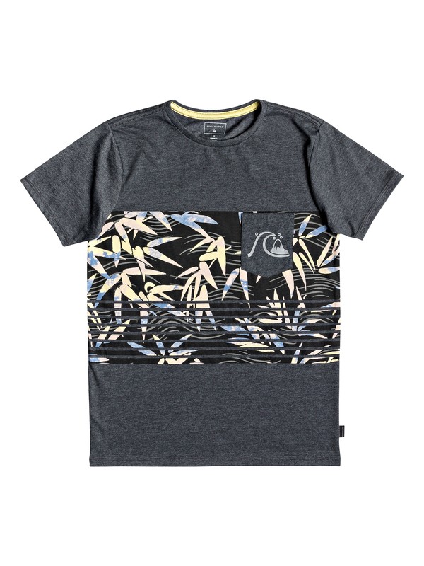 quiksilver, Silent Furry - Pocket T-Shirt, CHARCOAL HEATHER (ktah) 0 Silent Furry - Pocket T-Shirt Black EQBZT03782 Quiksilver