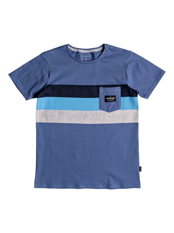 quiksilver, Boy's 8-16 Peaceful Progression Pocket Tee, BIJOU BLUE (bng0) 0 Boy's 8-16 Peaceful Progression Pocket Tee Blue EQBZT03783 Quiksilver