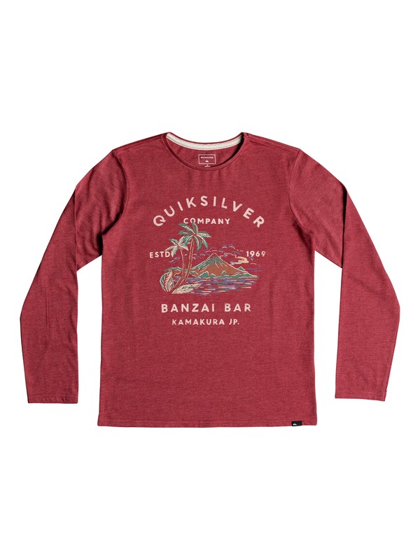 quiksilver, Banzai Bar - Longsleeve für Jungen 8-16, GARNET HEATHER (rqkh) 0 Banzai Bar - Longsleeve für Jungen 8-16 Rot EQBZT03806 Quiksilver