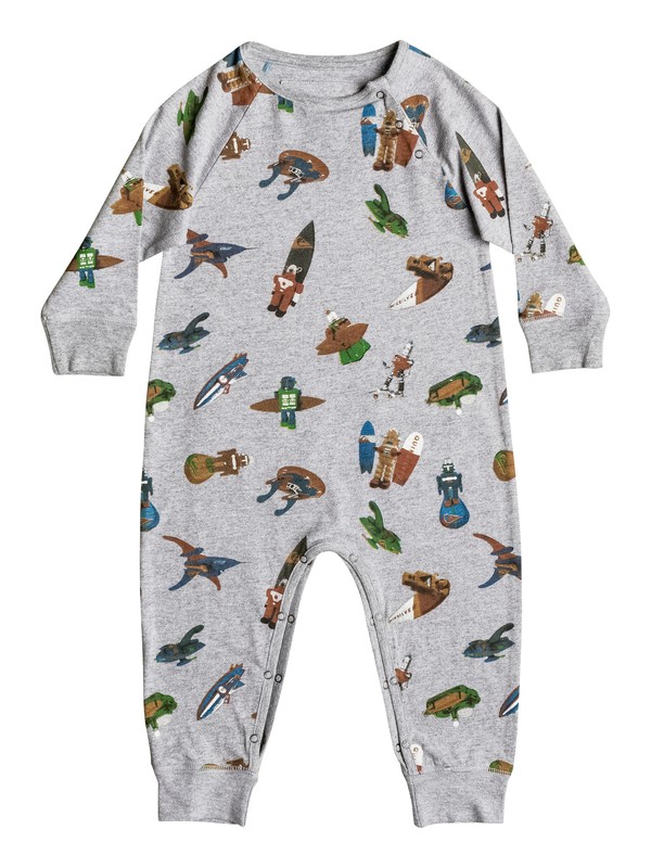quiksilver, Submarine Body - Body bébé à manches longues, LIGHT GREY HEATHER (lgh) 0 Submarine Body - Body bébé à manches longues EQIKT03000 Quiksilver