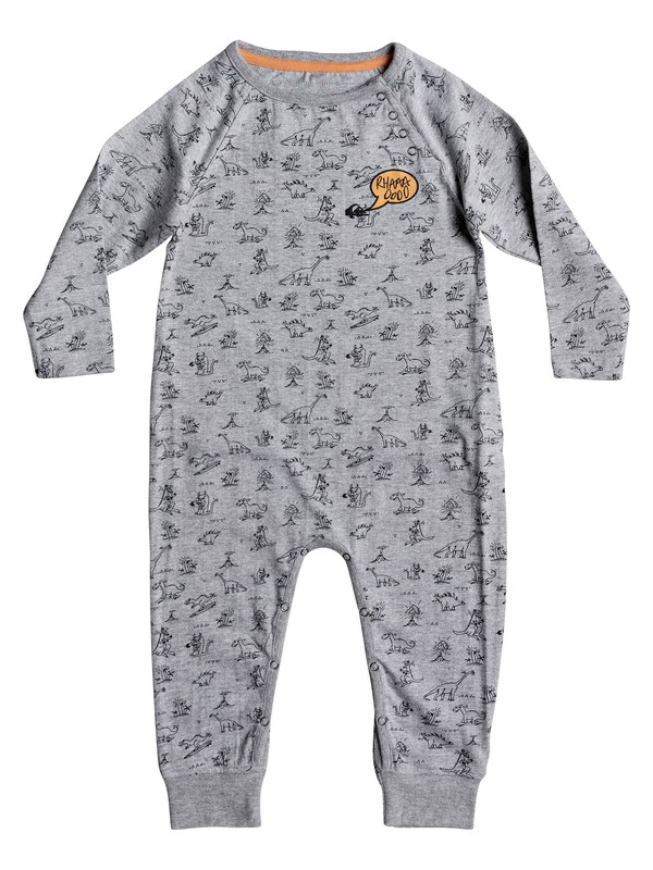 quiksilver, Allover Jersey Combi - Langarm-Strampler für Babys, LIGHT GREY HEATHER (sjsh) 0 Allover Jersey Combi - Langarm-Strampler für Babys EQIKT03001 Quiksilver
