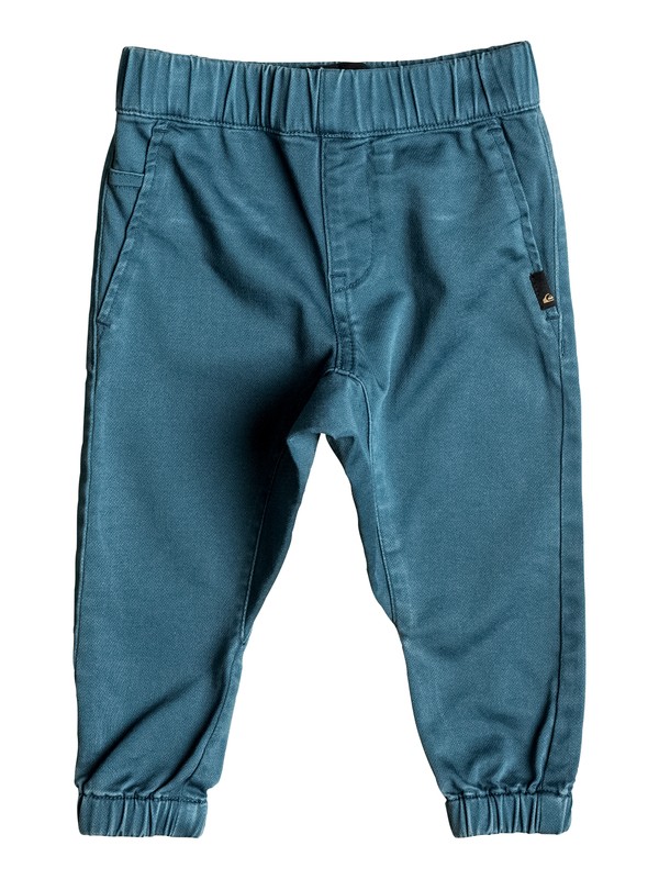 quiksilver, Fonic - Pantalon de jogging en sergé, INDIAN TEAL (bqk0) 0 Fonic - Pantalon de jogging en sergé EQINP03020 Quiksilver