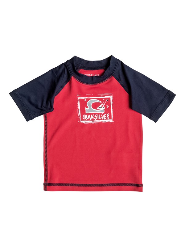 quiksilver, Bubble Dream - Kurzarm-Rashvest, QUIK RED/ NAVY BLAZER (xrrb) 0 Bubble Dream - Kurzarm-Rashvest Rot EQIWR03006 Quiksilver