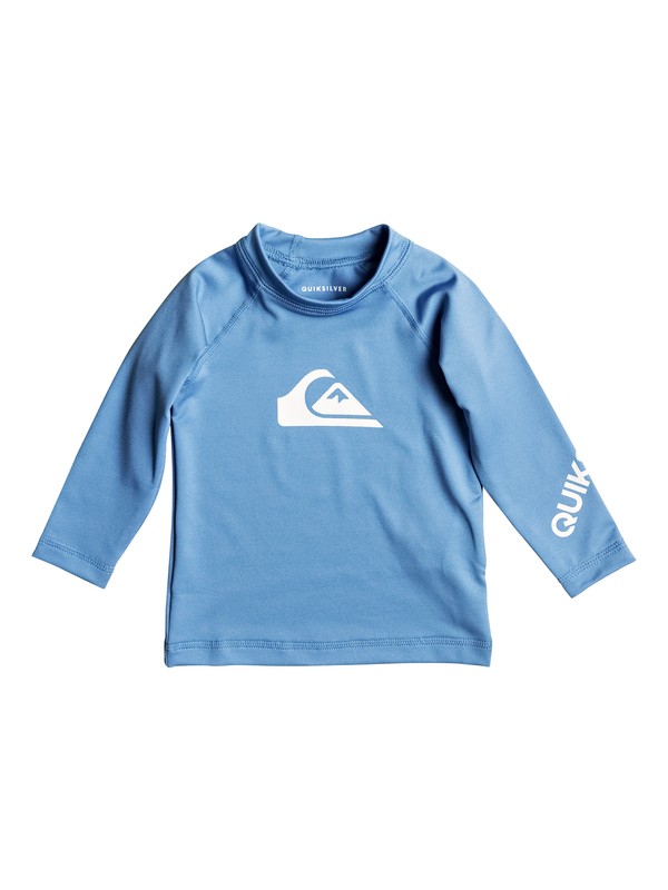 quiksilver, All Time - Long Sleeve UPF 50 Rash Vest, CENDRE BLUE (bll0) 0 All Time - Long Sleeve UPF 50 Rash Vest EQIWR03009 Quiksilver