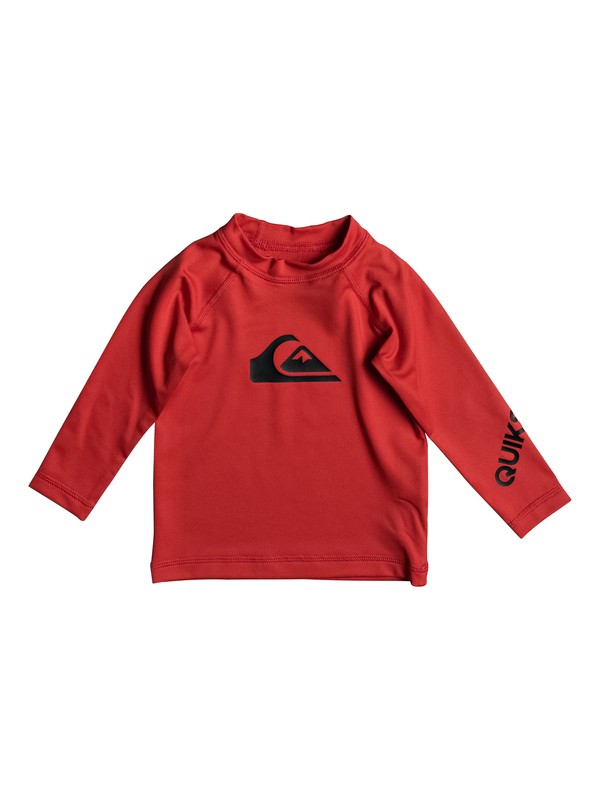 quiksilver, All Time - Lycra manches longues UPF 50, QUIK RED (rqr0) 0 All Time - Lycra manches longues UPF 50 Rouge EQIWR03009 Quiksilver