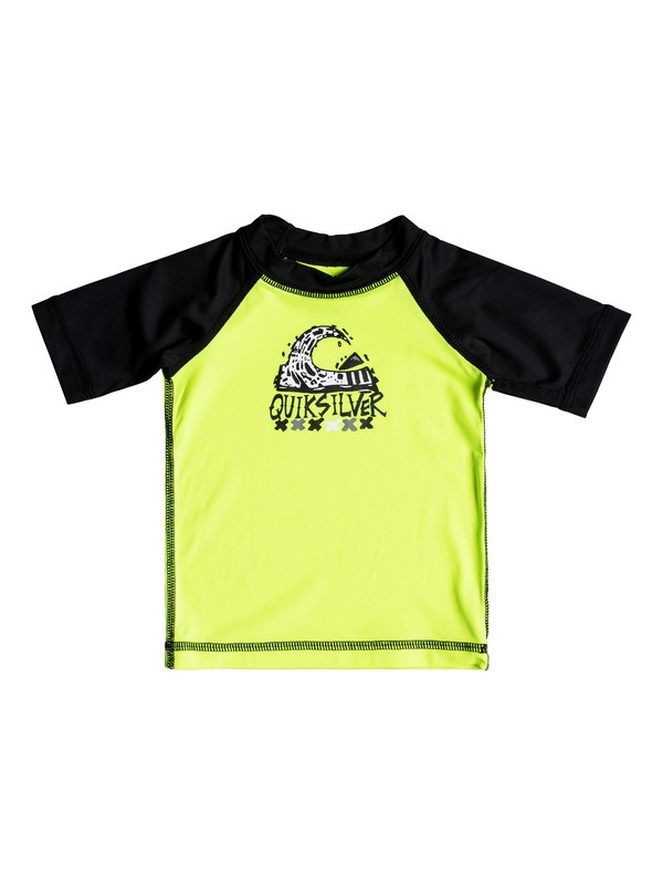 quiksilver, Bubble Dream - Lycra manches courtes UPF 50 pour Bebés, SAFTEY YELLOW/BLACK (xggk) 0 Bubble Dream - Lycra manches courtes UPF 50 pour Bebés Vert EQIWR03014 Quiksilver