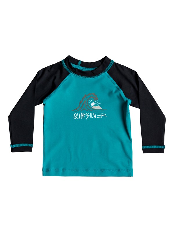 quiksilver, Baby Boy Bubble Dream Long Sleeve UPF 50 Rash Guard, TYPHOON (bny0) 0 Baby Boy Bubble Dream Long Sleeve UPF 50 Rash Guard Blue EQIWR03020 Quiksilver