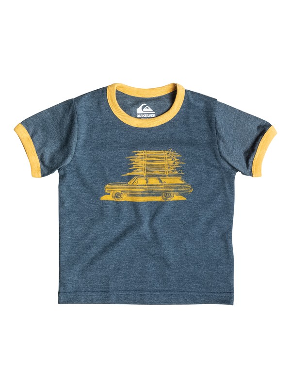 quiksilver, Heather Board Wagon - T-shirt, DARK DENIM HEATHER (bsah) 0 Heather Board Wagon - T-shirt EQIZT03016 Quiksilver