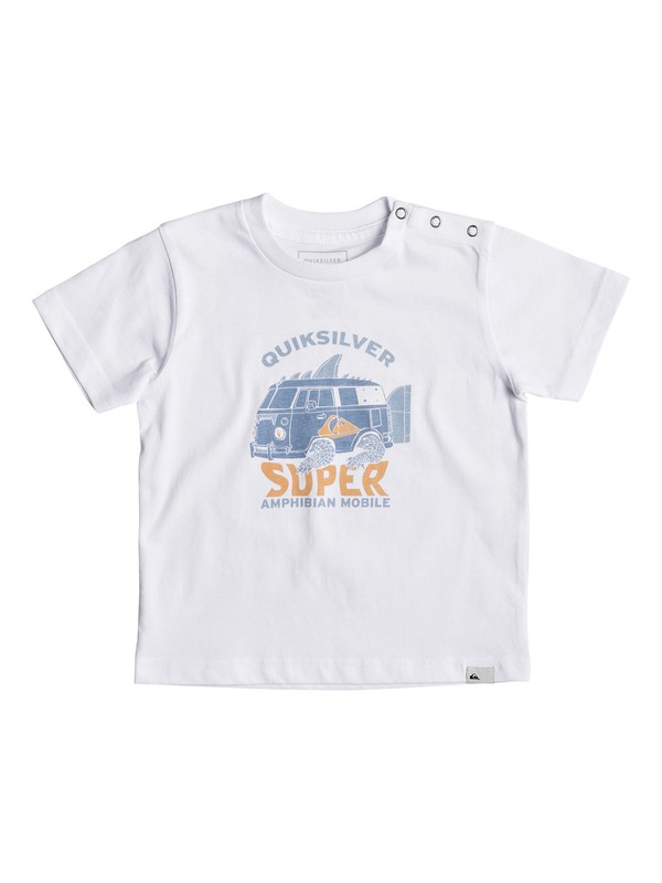 quiksilver, Classic Amphibian - T Shirt col rond pour Bebés, WHITE (wbb0) 0 Classic Amphibian - T Shirt col rond pour Bebés Blanc EQIZT03033 Quiksilver