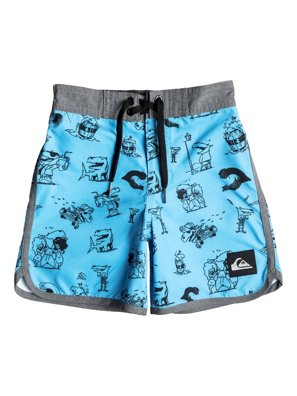 quiksilver, Boy's 2-7 Dark Doggy 14.5" Boardshorts, BONNIE BLUE (bjb0) 0 Boy's 2-7 Dark Doggy 14.5" Boardshorts EQKBS03083 Quiksilver