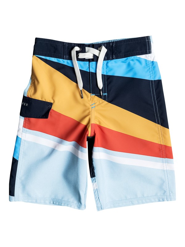 quiksilver, Boy's 2-7 Slash Vee 14.5" Boardshorts, ANGEL FALLS (bfg6) 0 Boy's 2-7 Slash Vee 14.5" Boardshorts EQKBS03088 Quiksilver