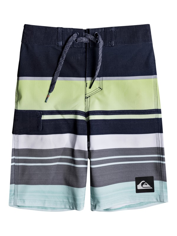 quiksilver, Boy's 2-7 Everyday Stripe 14" Boardshorts, BLUE LIGHT (bek6) 0 Boy's 2-7 Everyday Stripe 14" Boardshorts EQKBS03136 Quiksilver