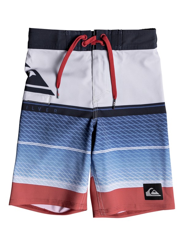 quiksilver, Boy's 2-7 Highline Slab 14" Boardshorts, WHITE (wbb6) 0 Boy's 2-7 Highline Slab 14" Boardshorts White EQKBS03152 Quiksilver