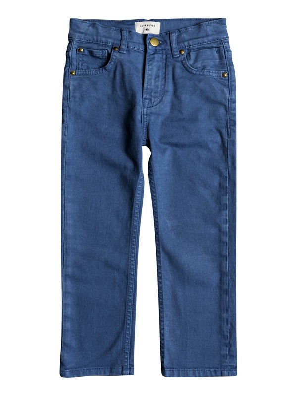 quiksilver, Boy's 2-7 Distorsion Colors Slim Fit Jeans, BIJOU BLUE (bng0) 0 Boy's 2-7 Distorsion Colors Slim Fit Jeans Blue EQKDP03073 Quiksilver