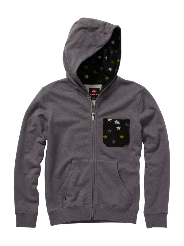 quiksilver, SOLANA STAR BOY, MEDIUM GREY HEATHER (kzeh) 0 SOLANA STAR BOY EQKFT00007 Quiksilver