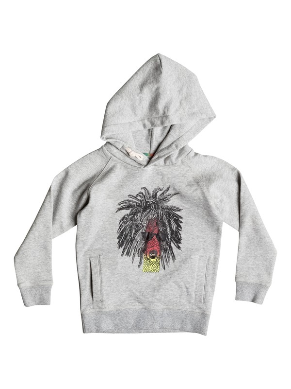 quiksilver, Rasta Palm - Sweat à capuche, LIGHT GREY HEATHER (lgh) 0 Rasta Palm - Sweat à capuche EQKFT03129 Quiksilver
