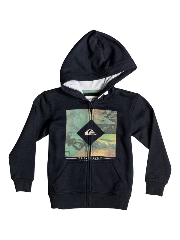 quiksilver, DIAMOND DAY ZIP BOY, BLACK (kvj0) 0 DIAMOND DAY ZIP BOY EQKFT03160 Quiksilver