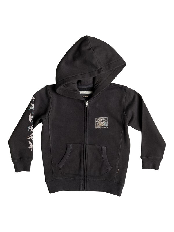 quiksilver, Boy's 2-7 Fine Art Zip-Up Hoodie, TARMAC (kta0) 0 Boy's 2-7 Fine Art Zip-Up Hoodie EQKFT03163 Quiksilver