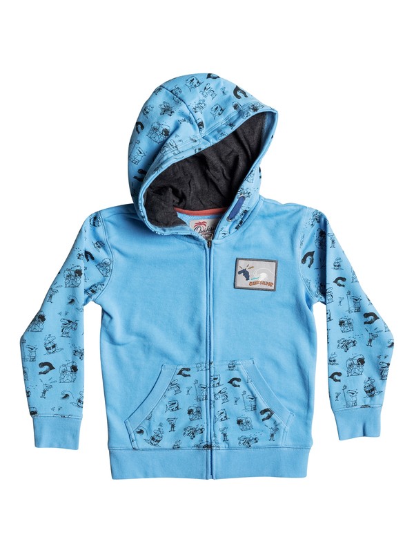 quiksilver, Quiksilver Dog - Sweat à capuche zippé, BONNIE BLUE (bjb0) 0 Quiksilver Dog - Sweat à capuche zippé EQKFT03183 Quiksilver