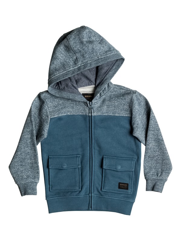 quiksilver, Civil Aire - Sweat à capuche zippé, INDIAN TEAL HEATHER (bqkh) 0 Civil Aire - Sweat à capuche zippé EQKFT03195 Quiksilver