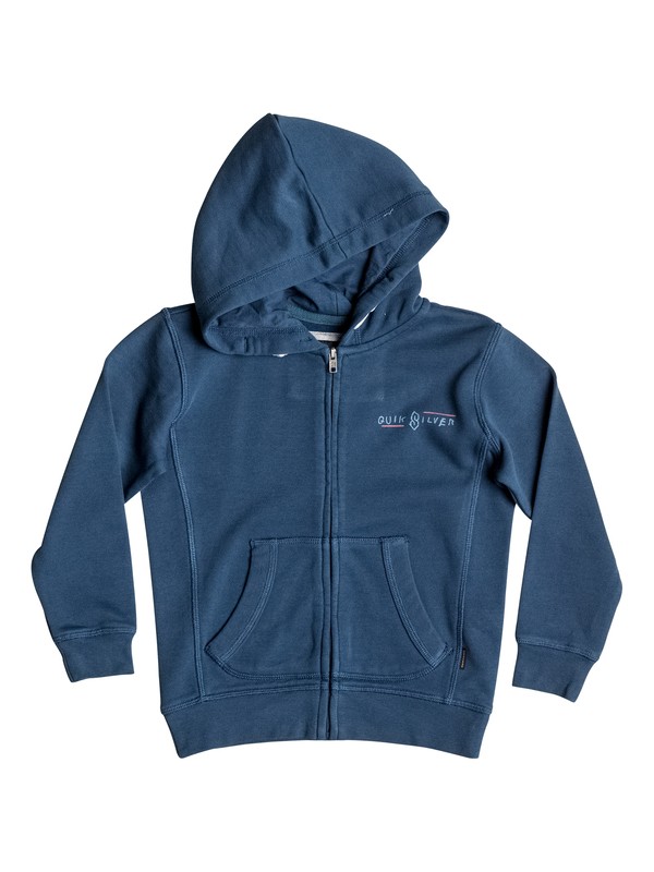 quiksilver, Boy's 2-7 Scribble Zip Hoodie, DARK DENIM (brq0) 0 Boy's 2-7 Scribble Zip Hoodie EQKFT03209 Quiksilver