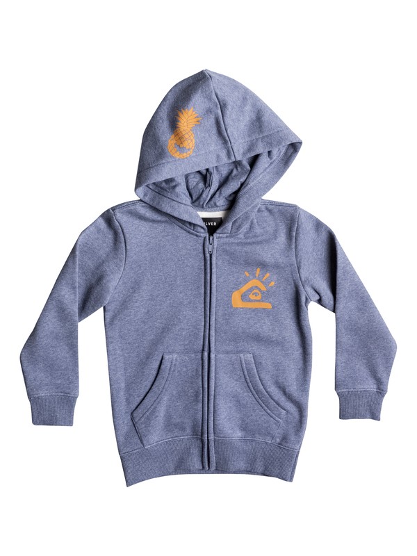 quiksilver, Lemon Smile - Sweat à capuche zippé, DARK DENIM HEATHER (brqh) 0 Lemon Smile - Sweat à capuche zippé EQKFT03215 Quiksilver