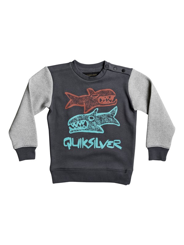quiksilver, Double Sharks - Sweat pour Garçon 2-7 ans, IRON GATE (kzm0) 0 Double Sharks - Sweat pour Garçon 2-7 ans EQKFT03216 Quiksilver