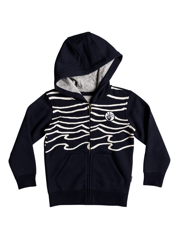 quiksilver, Toko Bear - Model met een rits en een capuchon voor Jongens 2-7, NAVY BLAZER (byj0) 0 Toko Bear - Model met een rits en een capuchon voor Jongens 2-7 Blue EQKFT03255 Quiksilver