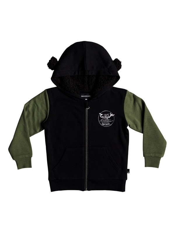 quiksilver, Boy's 2-7 Seto Singe Zip-Up Hoodie, BLACK (kvj0) 0 Boy's 2-7 Seto Singe Zip-Up Hoodie Black EQKFT03256 Quiksilver