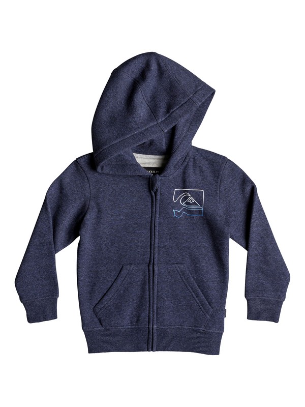quiksilver, Boy's 2-7 Diamond Zip Hoodie, MEDIEVAL BLUE HEATHER (bteh) 0 Boy's 2-7 Diamond Zip Hoodie Blue EQKFT03269 Quiksilver