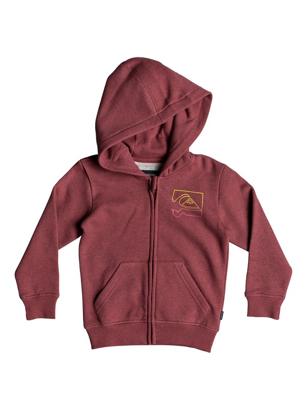 quiksilver, Boy's 2-7 Diamond Zip Hoodie, GARNET HEATHER (rqkh) 0 Boy's 2-7 Diamond Zip Hoodie Red EQKFT03269 Quiksilver