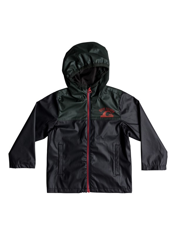 quiksilver, Hikiomori - Chaqueta de lluvia con capucha para Chicos 2-7, URBAN GREY (krn0) 0 Hikiomori - Chaqueta de lluvia con capucha para Chicos 2-7 Negro EQKJK03088 Quiksilver