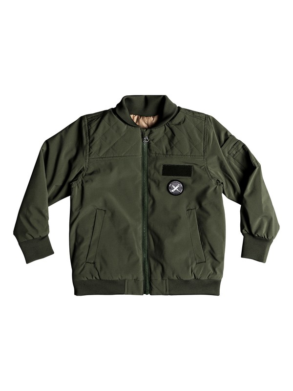 quiksilver, Mankai Sun - Chaqueta bomber impermeable para Chicos 2-7, THYME (cqy0) 0 Mankai Sun - Chaqueta bomber impermeable para Chicos 2-7 Marrón EQKJK03089 Quiksilver
