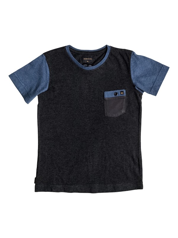 quiksilver, Boy's 2-7 Baysic Pocket Tee, ANTHRACITE HEATHER (kvjh) 0 Boy's 2-7 Baysic Pocket Tee EQKKT03062 Quiksilver
