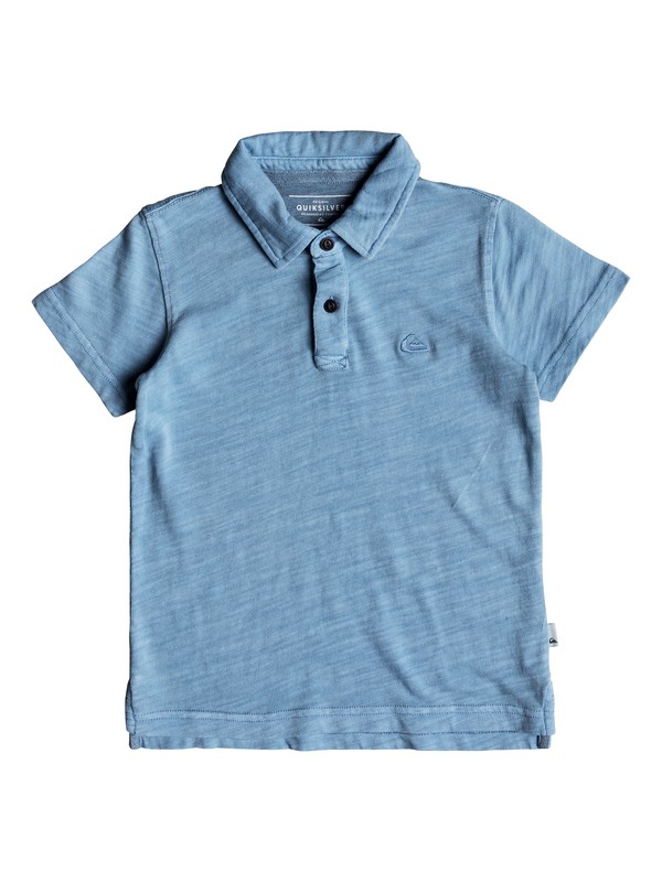 quiksilver, Boy's 2-7 Everyday Sun Cruise Short Sleeve Polo Shirt, DUSK BLUE (bhc0) 0 Boy's 2-7 Everyday Sun Cruise Short Sleeve Polo Shirt Blue EQKKT03129 Quiksilver