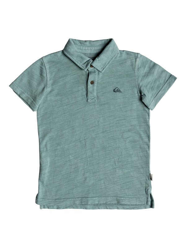 quiksilver, Boy's 2-7 Everyday Sun Cruise Short Sleeve Polo Shirt, TRELLIS (bkw0) 0 Boy's 2-7 Everyday Sun Cruise Short Sleeve Polo Shirt Blue EQKKT03129 Quiksilver