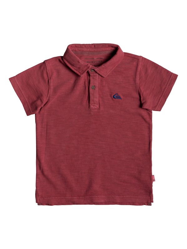 quiksilver, Boy's 2-7 Everyday Sun Cruise Short Sleeve Polo Shirt, BRICK RED (rqn0) 0 Boy's 2-7 Everyday Sun Cruise Short Sleeve Polo Shirt Red EQKKT03129 Quiksilver