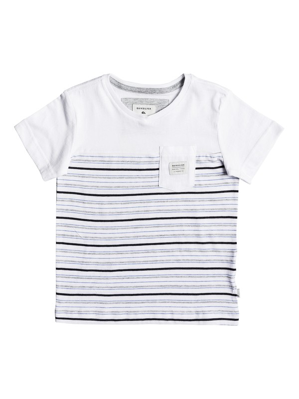 quiksilver, Boy's 2-7 Full Tide Tee, WHITE-FULL TIDE (wbb4) 0 Boy's 2-7 Full Tide Tee EQKKT03130 Quiksilver