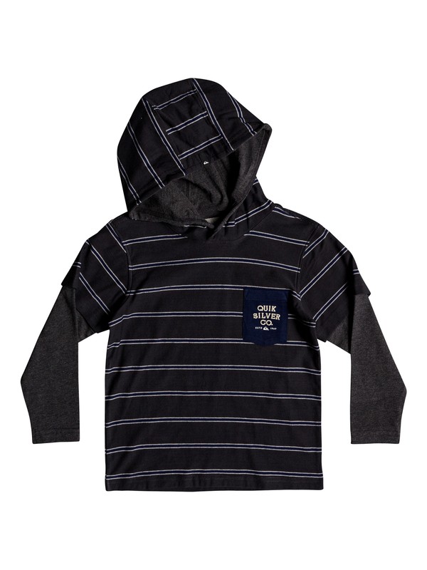 quiksilver, Boy's 2-7 Gerik - Hoodie, TARMAC GERIK HOODIE BOY S318 (kta3) 0 Boy's 2-7 Gerik - Hoodie Black EQKKT03139 Quiksilver