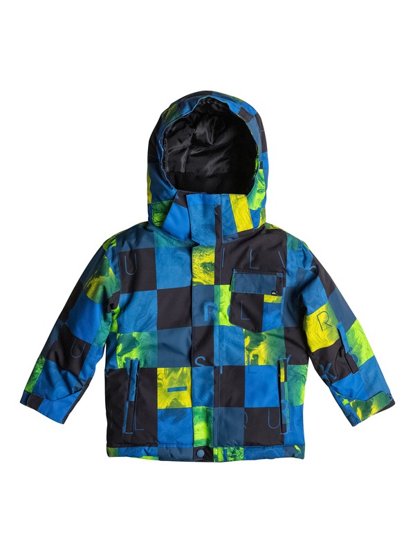 quiksilver, Boys 2-7 Little Mission Snow Jacket, CHECK KASPER SNOW BLUE (bqz2) 0 Boys 2-7 Little Mission Snow Jacket EQKTJ03002 Quiksilver