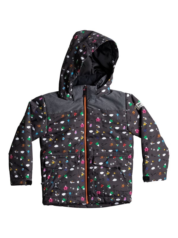 quiksilver, Mr Men Edgy - Snow Jacke für Jungen 2-7, MR MEN CONVERSATIONAL (krp6) 0 Mr Men Edgy - Snow Jacke für Jungen 2-7 Schwarz EQKTJ03005 Quiksilver