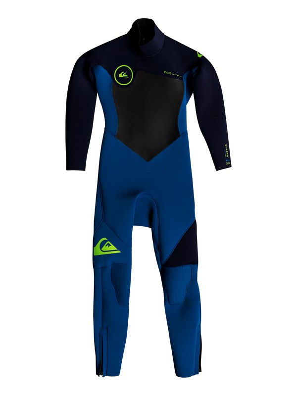 quiksilver, 3/2mm Syncro Series - Back Zip GBS Wetsuit for Boys 2-7, NITE BLUE/BLUE RIBBON (xbbb) 0 3/2mm Syncro Series - Back Zip GBS Wetsuit for Boys 2-7 Blue EQKW103001 Quiksilver