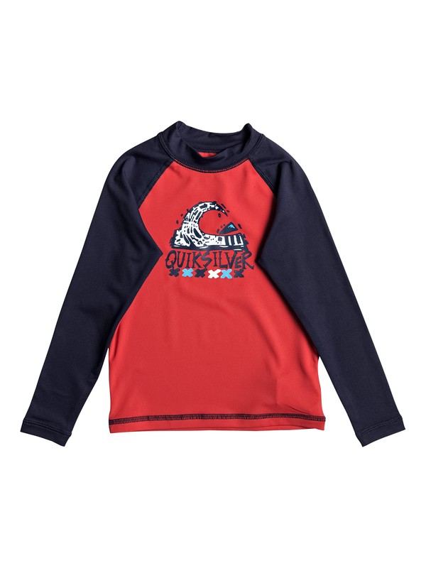 quiksilver, Bubble Dream - Lycra manches longues UPF 50 pour Garçon 2-7 ans, QUIK RED (rqr0) 0 Bubble Dream - Lycra manches longues UPF 50 pour Garçon 2-7 ans EQKWR03023 Quiksilver