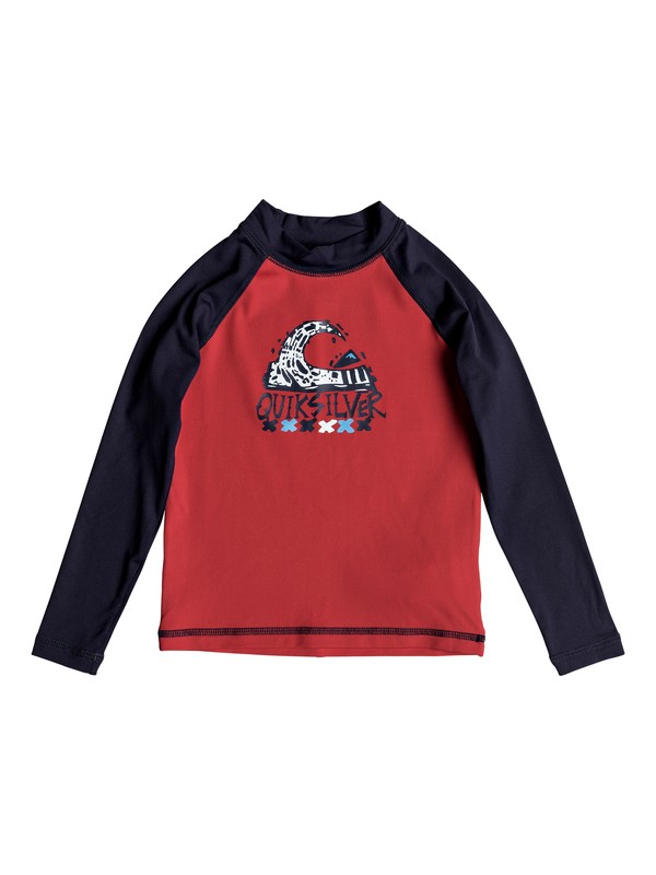quiksilver, Bubble Dream - Langarm UPF 50 Rash Vest, RACING RED/ NAVY BLAZER (xrrb) 0 Bubble Dream - Langarm UPF 50 Rash Vest Rot EQKWR03023 Quiksilver