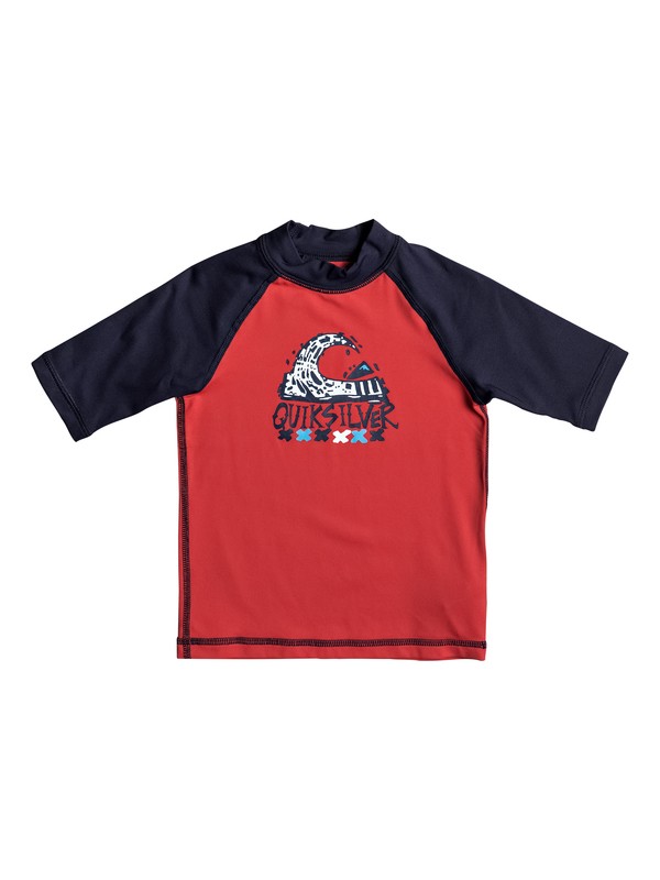 quiksilver, Bubble Dream - Lycra manches courtes UPF 50 pour Garçon 2-7 ans, QUIK RED (rqr0) 0 Bubble Dream - Lycra manches courtes UPF 50 pour Garçon 2-7 ans EQKWR03024 Quiksilver