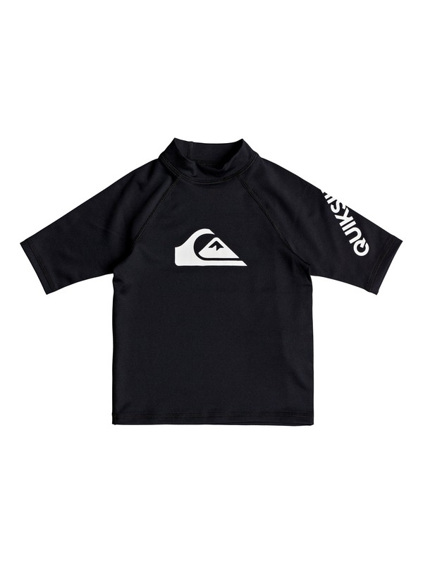 quiksilver, Boy's 2-7 All Time Short Sleeve UPF 50 Rash Guard, BLACK (kvj0) 0 Boy's 2-7 All Time Short Sleeve UPF 50 Rash Guard Black EQKWR03039 Quiksilver